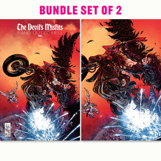 COMIC BOOK | THE DEVIL'S MISFITS #1: VARIANT EXCLUSIVE by John Hebert | VINYL JACKET, SET OF 2