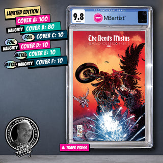 COMIC BOOK, PREORDER | THE DEVIL'S MISFITS #1: EXCLUSIVE VARIANT BY JOHN HEBERT | CGC 9.8 BLUE LABEL