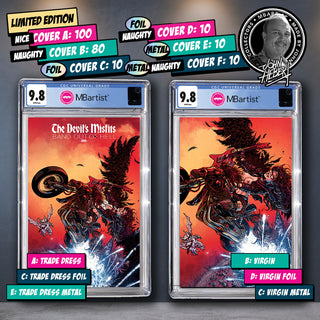 COMIC BOOK, PREORDER | THE DEVIL'S MISFITS #1: EXCLUSIVE VARIANT BY JOHN HEBERT | CGC 9.8 BLUE LABEL