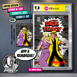 COMIC BOOK, PREORDER | DICK TRACY #1: EXCLUSIVE VARIANT by Bob McLeod | CGC 9.6+ YELLOW LABEL