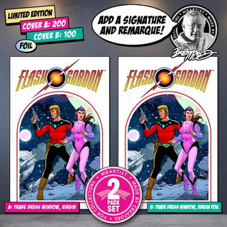 COMIC BOOK | FLASH GORDON #1: VARIANT EXCLUSIVE by Bob McLeod  | SET OF 2