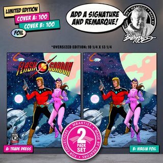 COMIC BOOK | FLASH GORDON #1: TREASURY EXCLUSIVE by Bob McLeod | SET OF 2