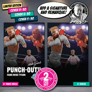 COMIC BOOK | FAME: MIKE TYSON'S PUNCH OUT!! VARIANT EXCLUSIVE by Bob McLeod | VS JAKE PAUL, SET OF 2