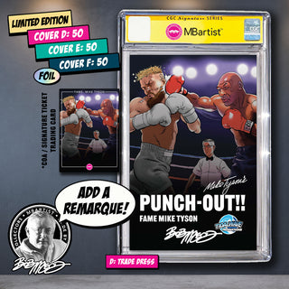COMIC BOOK, PREORDER | FAME: MIKE TYSON'S PUNCH OUT!! EXCLUSIVE VARIANT by Bob McLeod | VS JAKE PAUL, CGC 9.6+ YELLOW LABEL