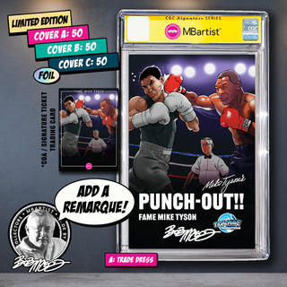 COMIC BOOK, PREORDER | FAME: MIKE TYSON'S PUNCH OUT!! EXCLUSIVE VARIANT by Bob McLeod | VS LITTLE MAC, CGC 9.6+ YELLOW LABEL