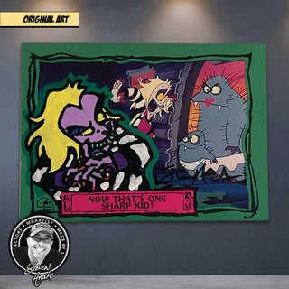 ORIGINAL ART | BEETLEJUICE REMARQUE by Steven Ahola | TRADING CARD