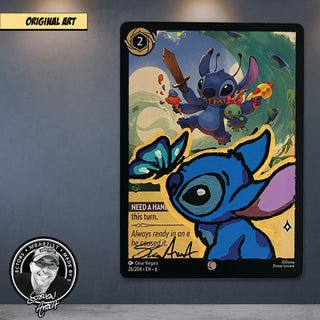 ORIGINAL ART | STITCH REMARQUE by Steven Ahola | LORCANA CARD