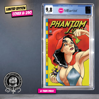 COMIC BOOK, PREORDER | PHANTOM LADY #18: PARTIAL GOLDEN AGE TRIBUTE by Jaime Coker  | CGC 9.8 BLUE LABEL