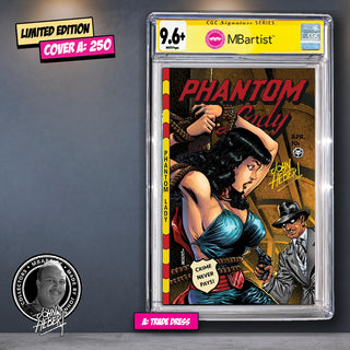 COMIC BOOK, PREORDER | PHANTOM LADY #23: PARTIAL GOLDEN AGE TRIBUTE by John Hebert | CGC 9.6+ YELLOW LABEL