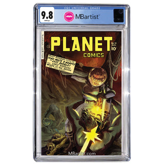 COMIC BOOK, PREORDER | PLANET COMICS #51: PARTIAL GOLDEN AGE TRIBUTE by Francine Delgado | CGC 9.8 BLUE LABEL