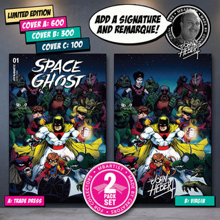 COMIC BOOK | SPACE GHOST #1: VARIANT EXCLUSIVE by John Hebert | SET OF 2