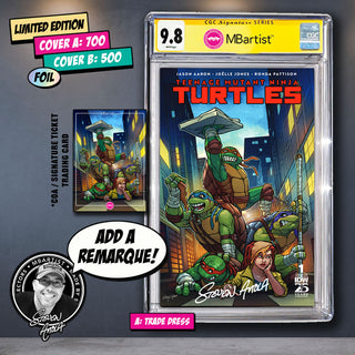 COMIC BOOK, PREORDER | TEENAGE MUTANT NINJA TURTLES #1: EXCLUSIVE VARIANT by Steven Ahola | CGC 9.6+ YELLOW LABEL