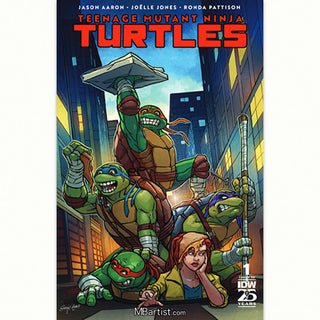 COMIC BOOK | TEENAGE MUTANT NINJA TURTLES #1: VARIANT EXCLUSIVE by Steven Ahola | SET OF 2