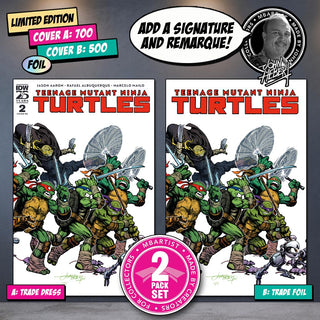 COMIC BOOK | TEENAGE MUTANT NINJA TURTLES #2: VARIANT EXCLUSIVE by John Hebert | SET OF 2