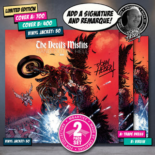 COMIC BOOK | THE DEVIL'S MISFITS #1: VARIANT EXCLUSIVE by John Hebert | VINYL JACKET, SET OF 2