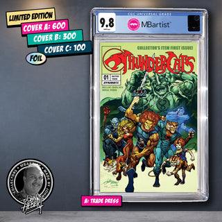 COMIC BOOK, PREORDER | THUNDERCATS #1: EXCLUSIVE VARIANT by John Hebert | CGC 9.8 BLUE LABEL