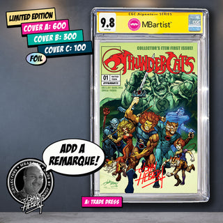 COMIC BOOK, PREORDER | THUNDERCATS #1: EXCLUSIVE VARIANT by John Hebert | CGC 9.6+ YELLOW LABEL