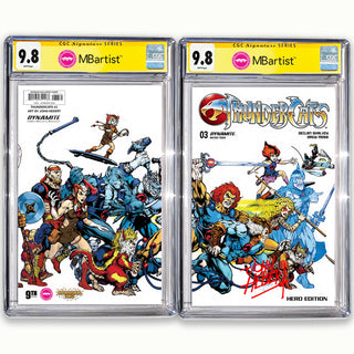 COMIC BOOK, PREORDER | THUNDERCATS #3: EXCLUSIVE VARIANT by John Hebert | CGC 9.6+ YELLOW LABEL