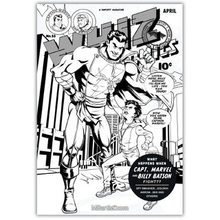 COMIC BOOK | WHIZ COMICS #53: GOLDEN AGE TRIBUTE by Francine Delgado