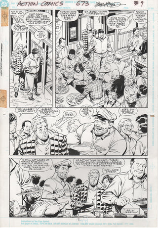 ORIGINAL ART | ACTION COMICS #673, PG.07 by Bob McLeod