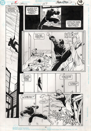 ORIGINAL ART | ACTION COMICS #669, Pg.04 by Bob McLeod