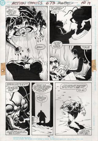 ORIGINAL ART | ACTION COMICS #673, PG.10 by Bob McLeod