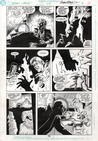 ORIGINAL ART | ACTION COMICS #670, PG.19 by Bob McLeod