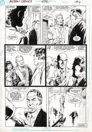 ORIGINAL ART | ACTION COMICS #672, PG.07 by Bob McLeod