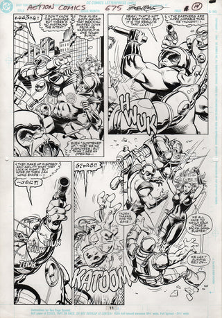 ORIGINAL ART | ACTION COMICS #675, PG.11 by Bob McLeod