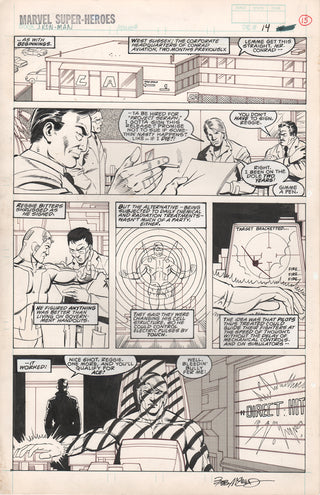 ORIGINAL ART | MARVEL SUPER HEROES 14 IRON MAN #10 PG.14 by Bob McLeod