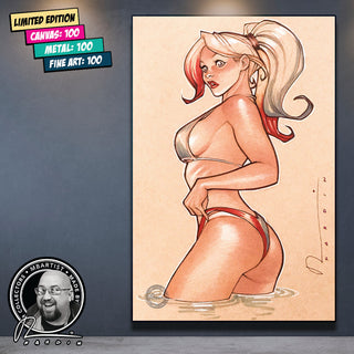 PRINT | HARLEY QUINN: UNSIGHTLY TAN LINES by Chad Hardin