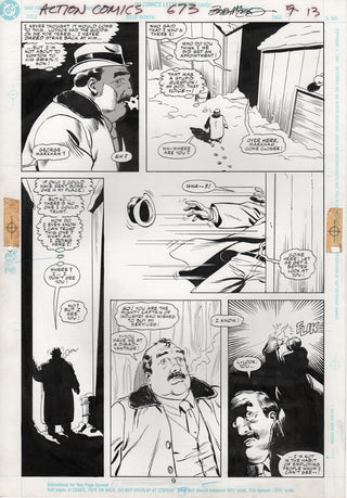 ORIGINAL ART | ACTION COMICS #673, PG.09 by Bob McLeod