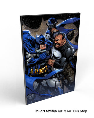 CANVAS | BATMAN VS PUNISHER: UNLEASHED by John Hebert