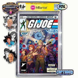 PREORDER | G.I. JOE: ARAH #1, HAMA FILES EDITION: VARIANT EXCLUSIVE BY STEVEN AHOLA | DUKE, SCARLETT, FLINT SIGNATURE | CGC 9.6+ YELLOW LABEL
