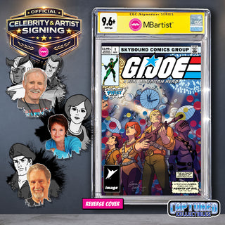 PREORDER | G.I. JOE: ARAH #1, HAMA FILES EDITION: VARIANT EXCLUSIVE BY STEVEN AHOLA | DUKE, SCARLETT, FLINT SIGNATURE | CGC 9.6+ YELLOW LABEL