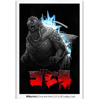 PRINT | GODZILLA: MINUS ONE, MINUS COLOR by Steven Ahola