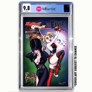 COMIC BOOK, PREORDER | HARLEY QUINN X ELVIRA #1: VARIANT EXCLUSIVE by Steven Ahola | CGC 9.8 BLUE LABEL