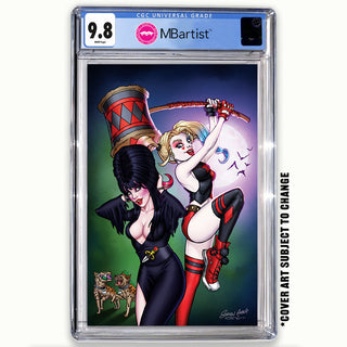 COMIC BOOK, PREORDER | HARLEY QUINN X ELVIRA #1: VARIANT EXCLUSIVE by Steven Ahola | CGC 9.8 BLUE LABEL