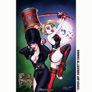 COMIC BOOK, PREORDER | HARLEY QUINN X ELVIRA #1: VARIANT EXCLUSIVE by Steven Ahola