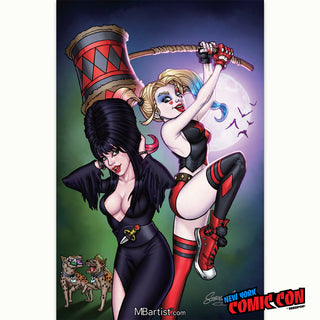 COMIC BOOK, PREORDER | HARLEY QUINN X ELVIRA #1: VARIANT EXCLUSIVE by Steven Ahola