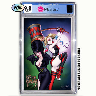 COMIC BOOK, PREORDER | HARLEY QUINN X ELVIRA #1: VARIANT EXCLUSIVE by Steven Ahola | CGC 9.8 BLUE LABEL