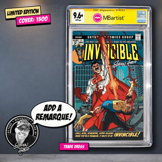 COMIC BOOK, PREORDER | INVINCIBLE #1: VARIANT EXCLUSIVE by Steven Ahola | CGC 9.6+ YELLOW LABEL