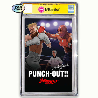 COMIC BOOK, PREORDER | FAME: MIKE TYSON'S PUNCH OUT!! EXCLUSIVE VARIANT by Bob McLeod | VS JAKE PAUL, CGC 9.6+ YELLOW LABEL