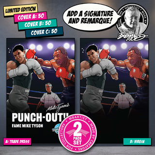 COMIC BOOK | FAME: MIKE TYSON'S PUNCH OUT!! EXCLUSIVE VARIANT by Bob McLeod | VS LITTLE MAC, SET OF 2