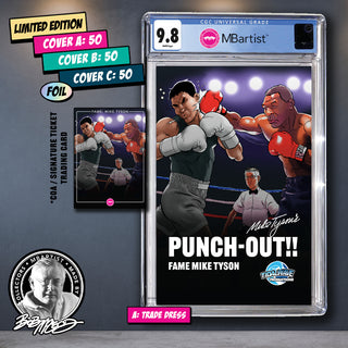 COMIC BOOK, PREORDER | FAME: MIKE TYSON'S PUNCH OUT!! EXCLUSIVE VARIANT by Bob McLeod | VS LITTLE MAC, CGC 9.8 BLUE LABEL