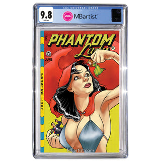 COMIC BOOK, PREORDER | PHANTOM LADY #18 PARTIAL FACSIMILE: Golden Age Tribute by Jaime Coker  | CGC 9.8 BLUE LABEL