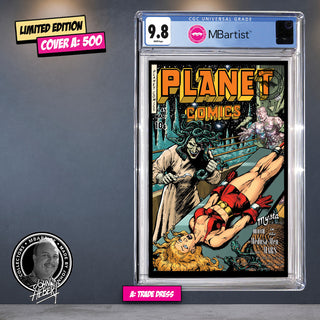 COMIC BOOK, PREORDER | PLANET COMICS #41 PARTIAL FACSIMILE: Golden Age Tribute by John Hebert  | CGC 9.8 BLUE LABEL