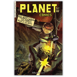 COMIC BOOK | PLANET COMICS #41, 51, 66, 70 PARTIAL FACSIMILE: Golden Age Tribute | SET OF 4