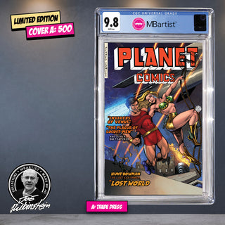 COMIC BOOK, PREORDER | PLANET COMICS #66 PARTIAL FACSIMILE: Golden Age Tribute by Joe Rubinstein  | CGC 9.8 BLUE LABEL