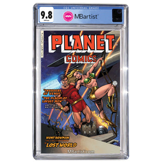 COMIC BOOK, PREORDER | PLANET COMICS #66 PARTIAL FACSIMILE: Golden Age Tribute by Joe Rubinstein  | CGC 9.8 BLUE LABEL